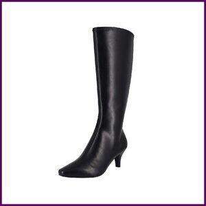 Knee-High Boots with Memory Foam, Wide Width, 2 1/4" Heel